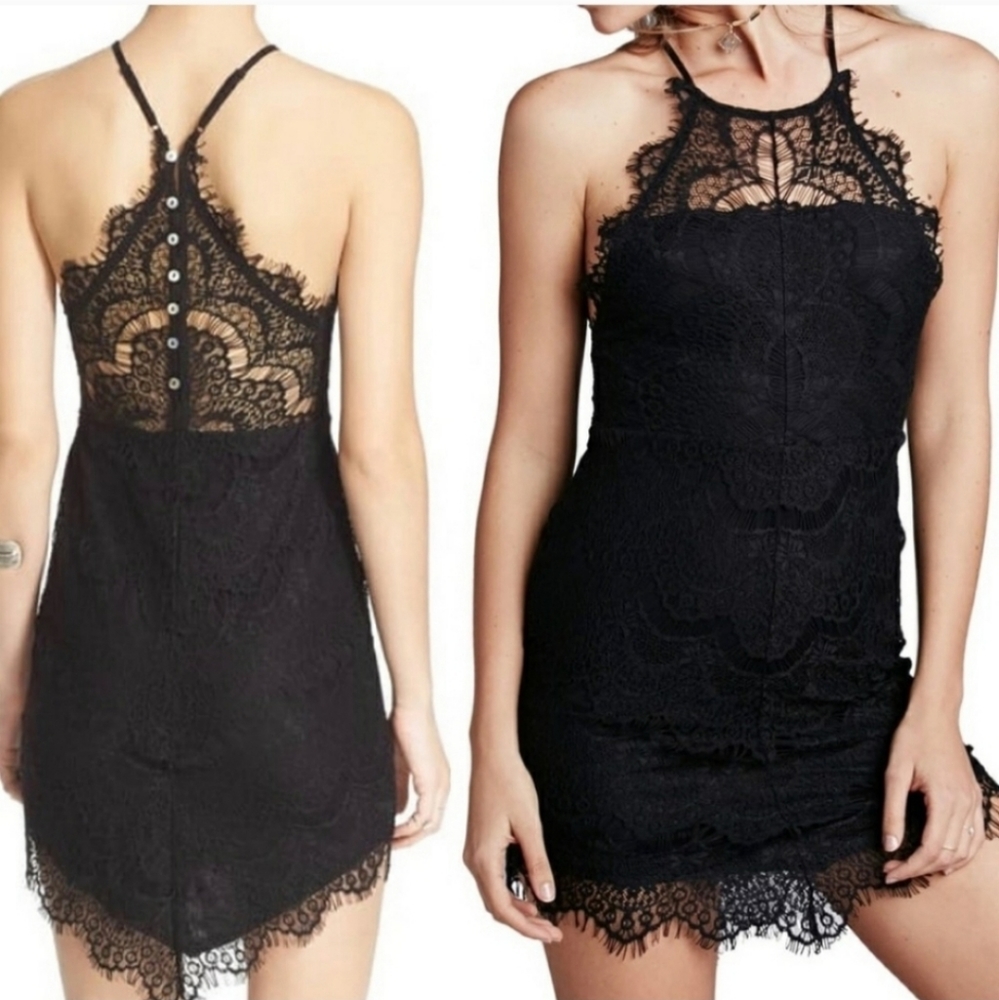 Free People She's Got It Lace Slip Dress - NWT